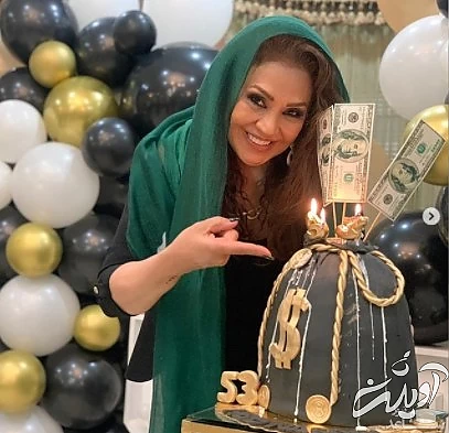 کیک تولد نسرین مقانلو